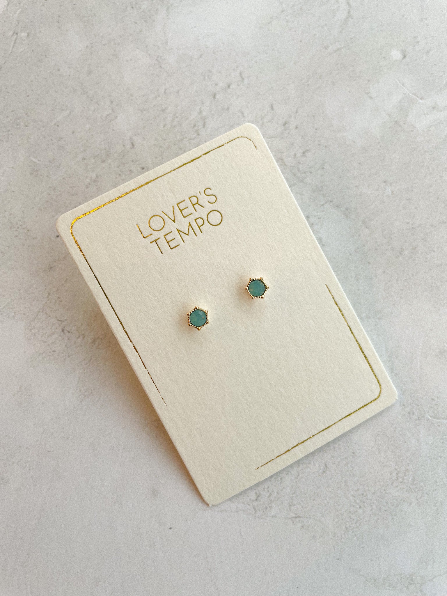 Boucles d'oreilles Astrid (Opale Pacifique) - Savonnerie Saponaria