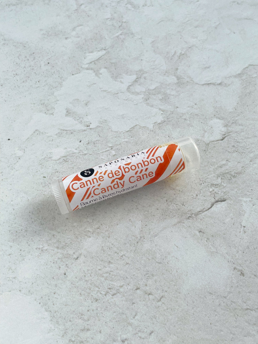 Baume à lèvres – Canne de bonbon - Baume à lèvres - Savonnerie Saponaria