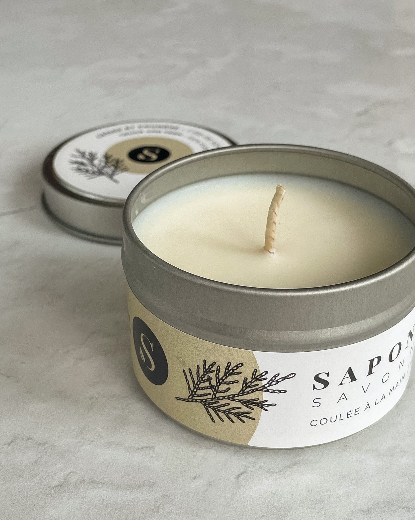Bougie de soya – Cèdre & fougère