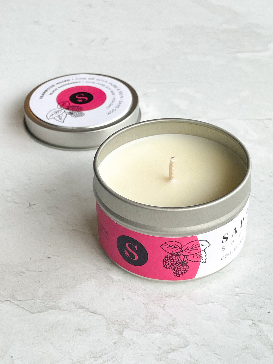 Bougie de soya – Framboise noire