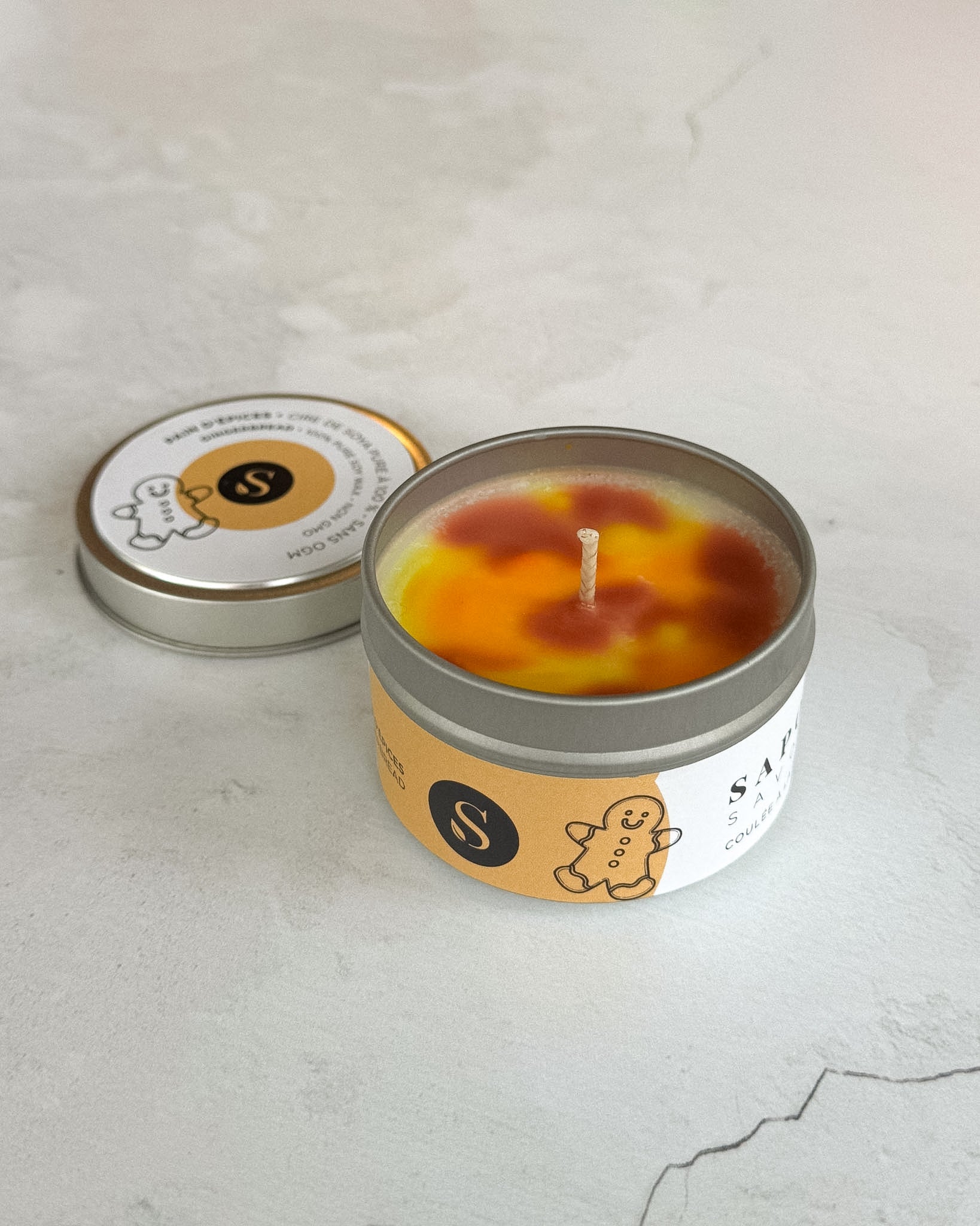Bougie de soya - Pain d'épices - Bougies - Savonnerie Saponaria