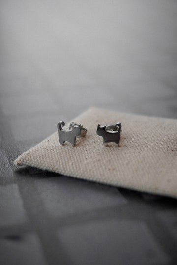 Boucle d'oreille chat - Savonnerie Saponaria