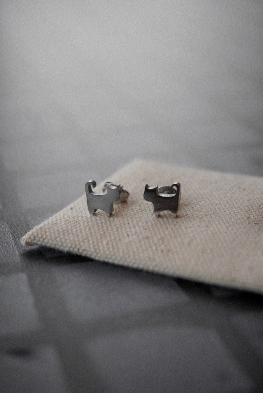 Boucle d'oreille chat - Savonnerie Saponaria