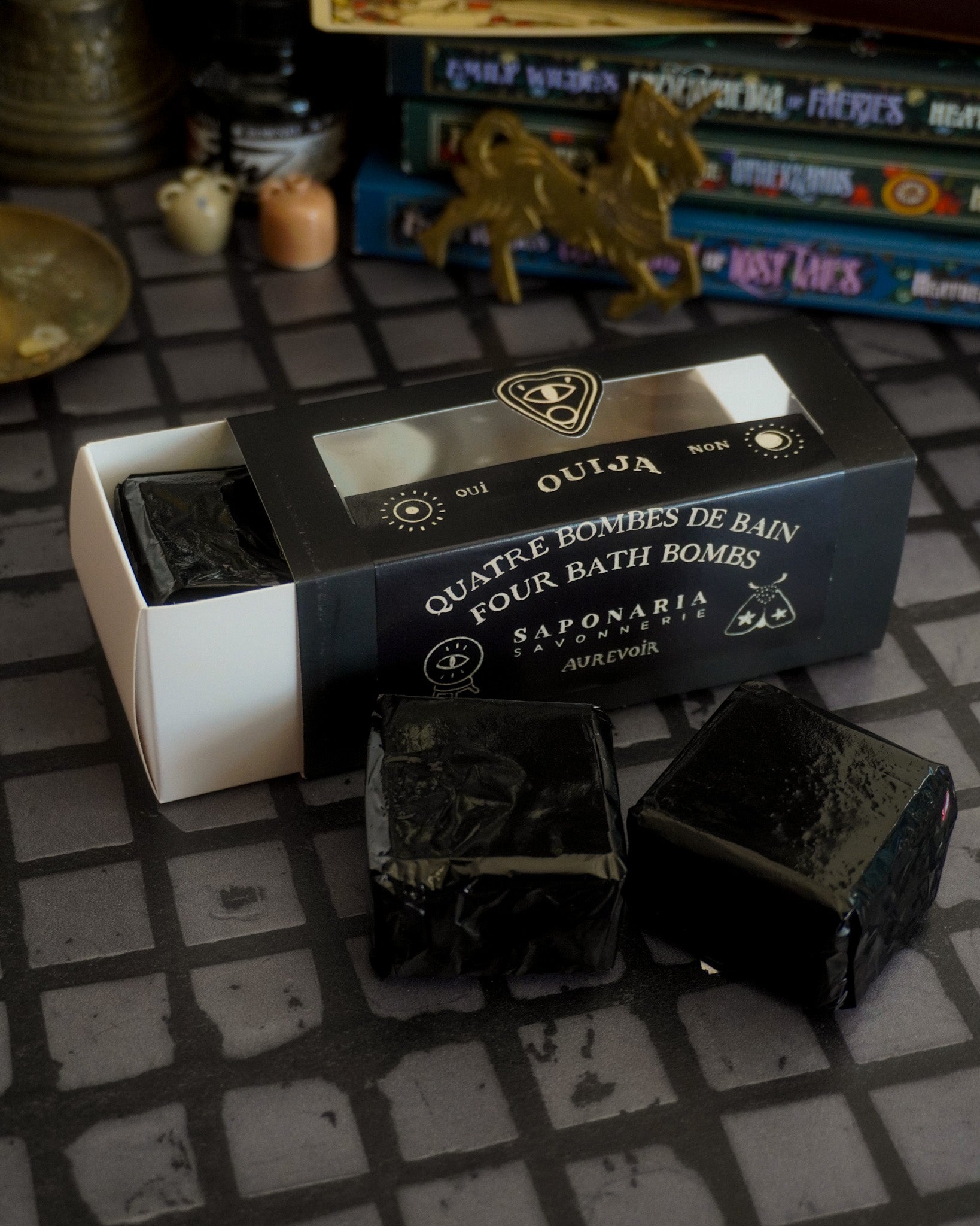 Ensemble 4 cubes de bain Ouija