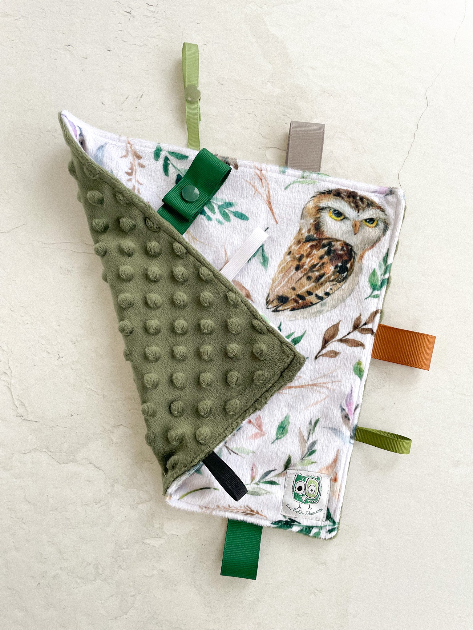 Doudou découverte - Hibou - Savonnerie Saponaria