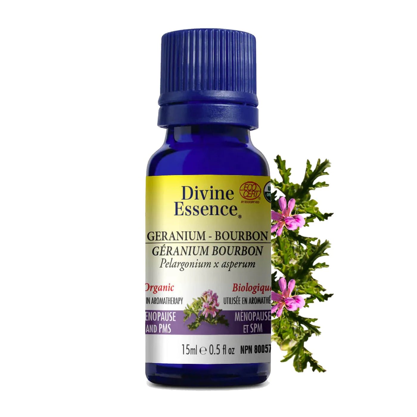 Géranium Bourbon Biologique, Huile Essentielle - Savonnerie Saponaria