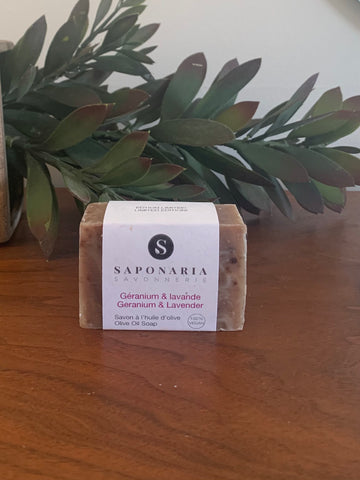 Savon gros - Géranium & lavande