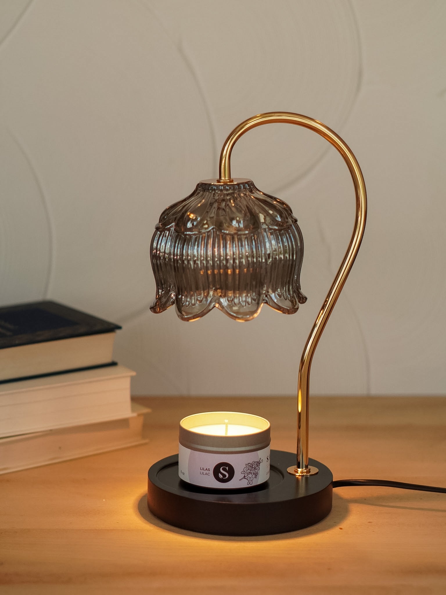 Lampe chauffe - bougie (grise) - Savonnerie Saponaria