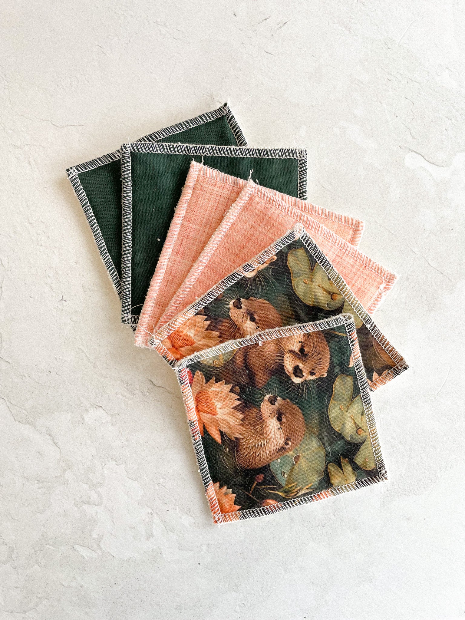 Lingettes démaquillantes loutre (6) - Savonnerie Saponaria