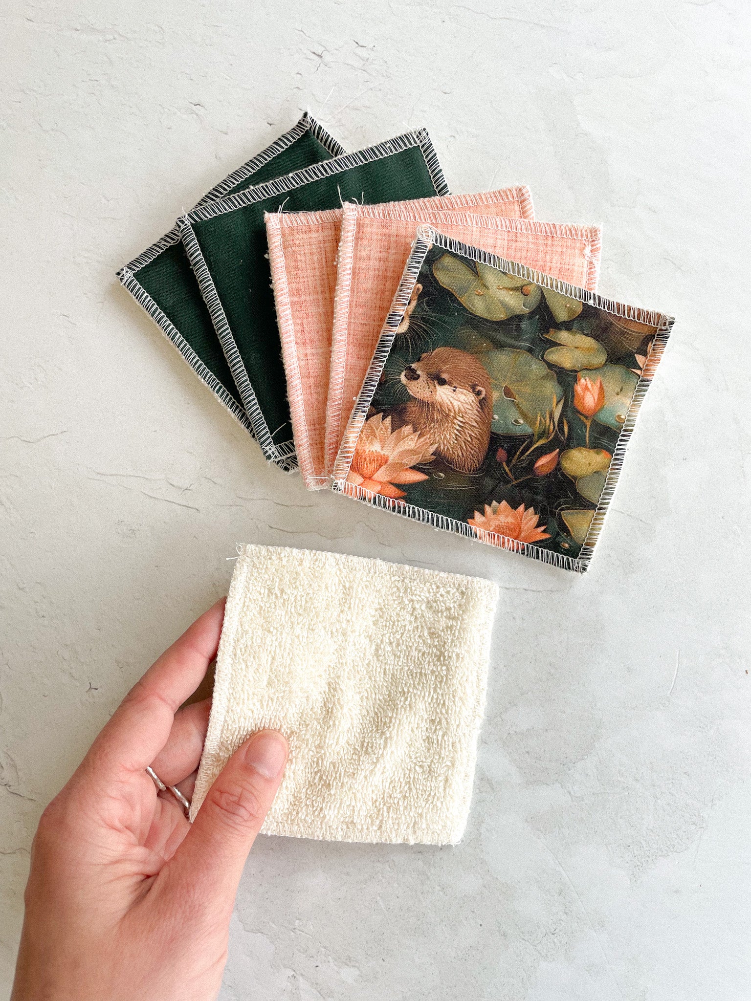 Lingettes démaquillantes loutre (6) - Savonnerie Saponaria