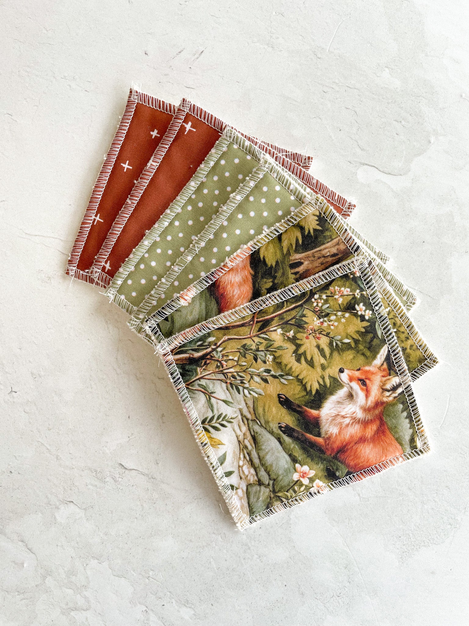 Lingettes démaquillantes renard (6) - Savonnerie Saponaria
