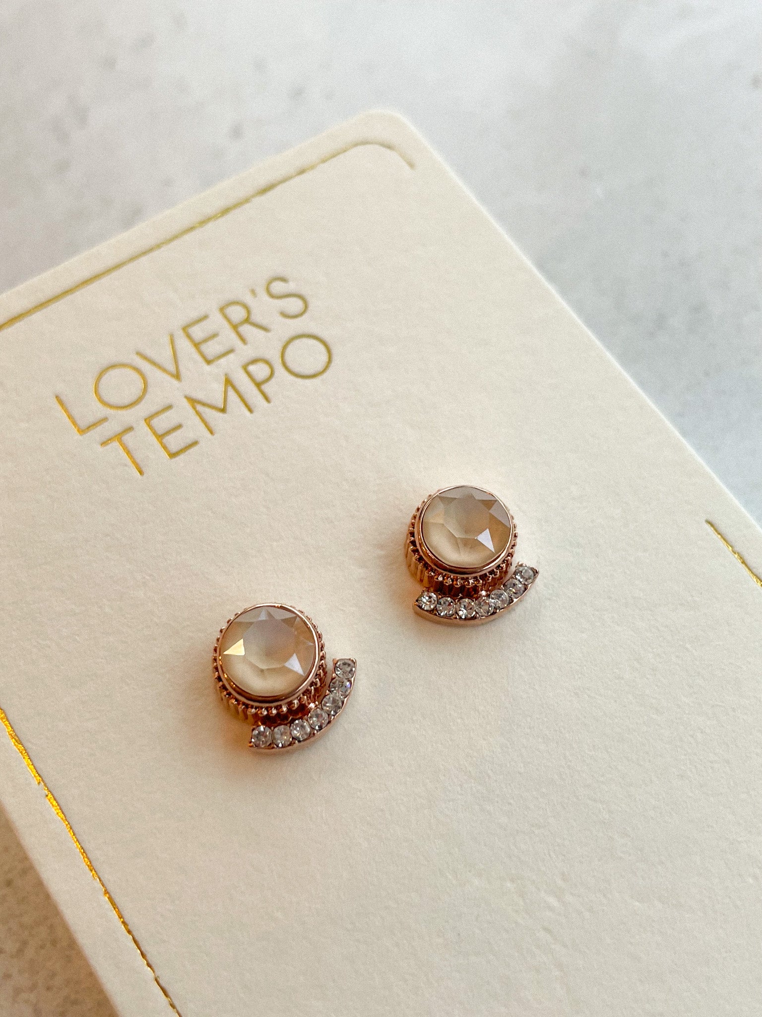 Boucles d'oreilles Mimosa (champagne) - Savonnerie Saponaria