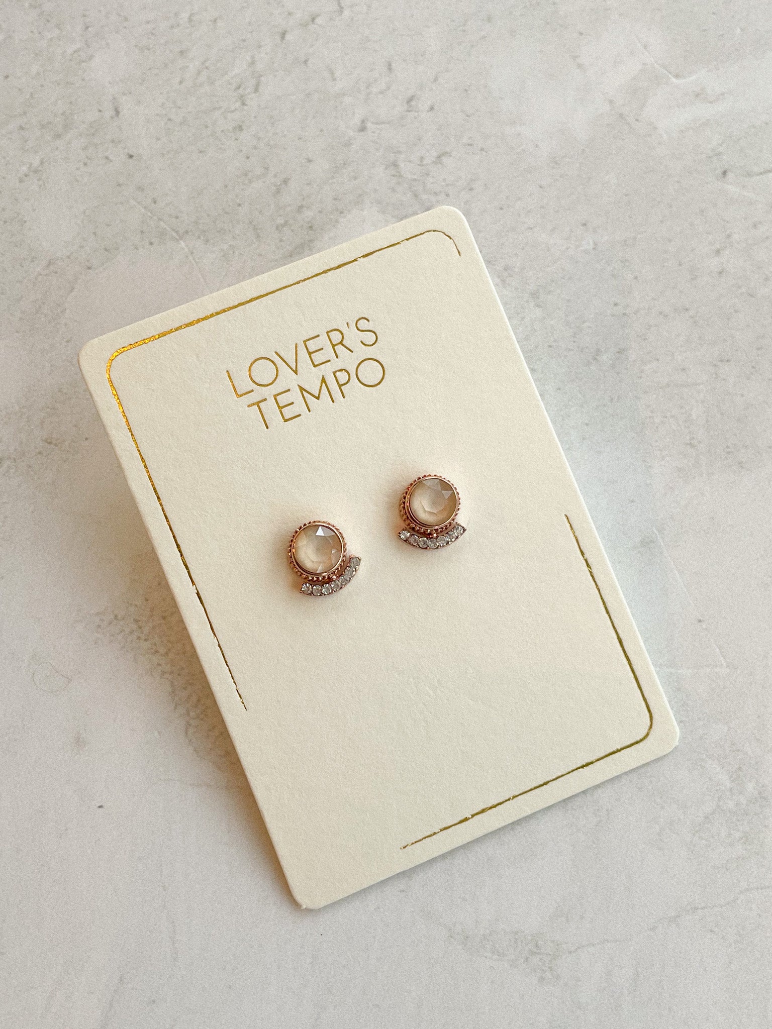 Boucles d'oreilles Mimosa (champagne) - Savonnerie Saponaria