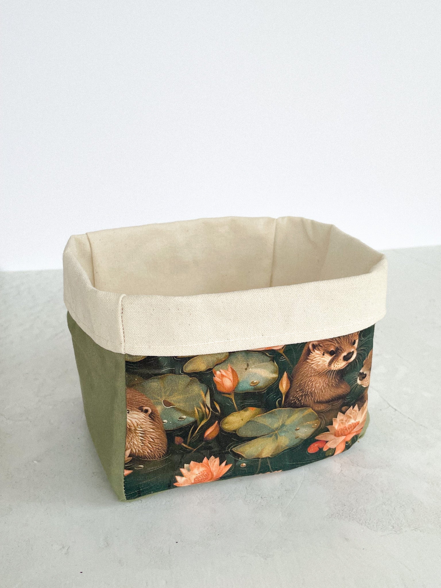 Panier de tissu - loutre - Savonnerie Saponaria