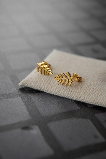 Boucle d'oreille feuillage - Savonnerie Saponaria