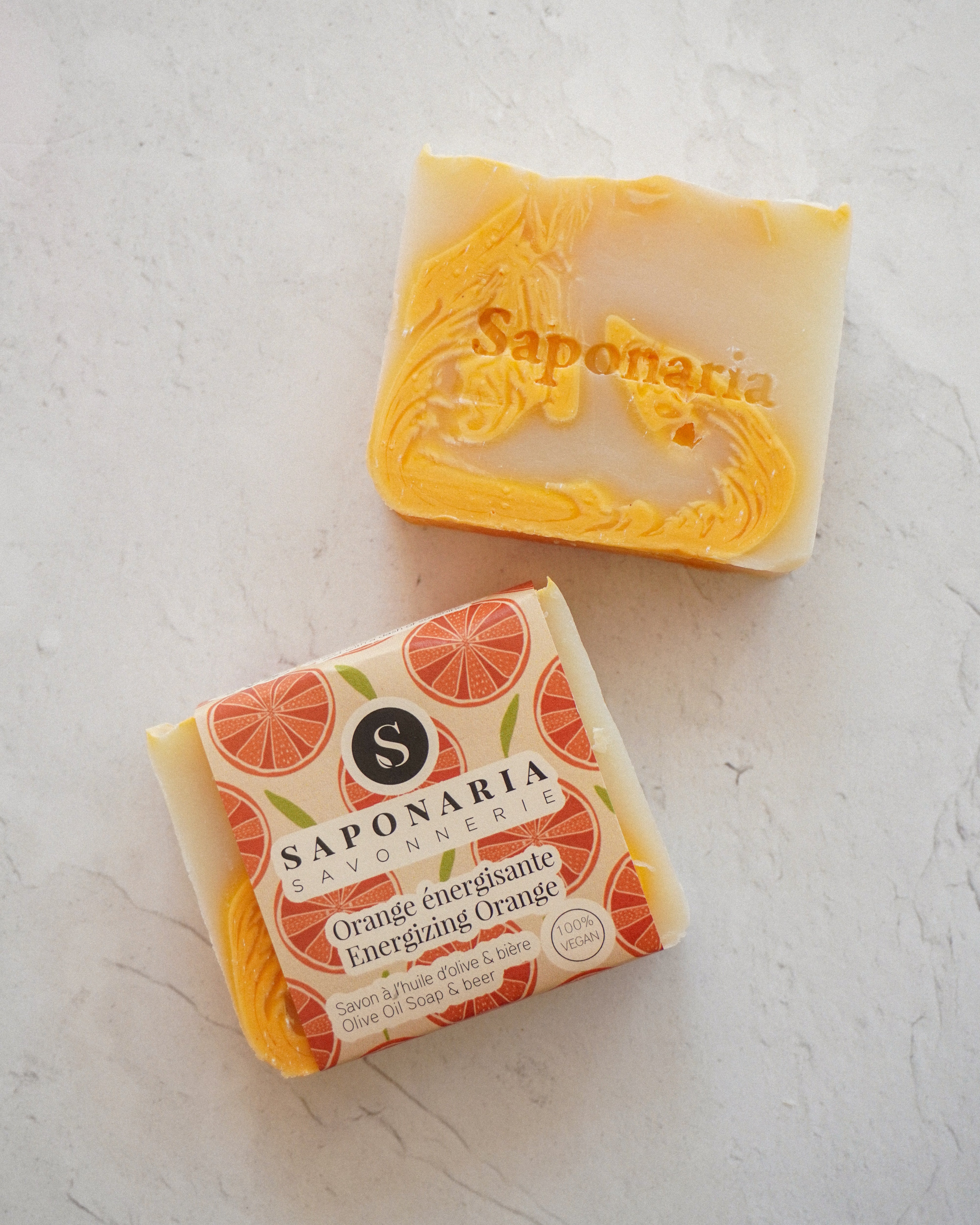 Savon – Orange énergisante (bière) - Savons - Savonnerie Saponaria
