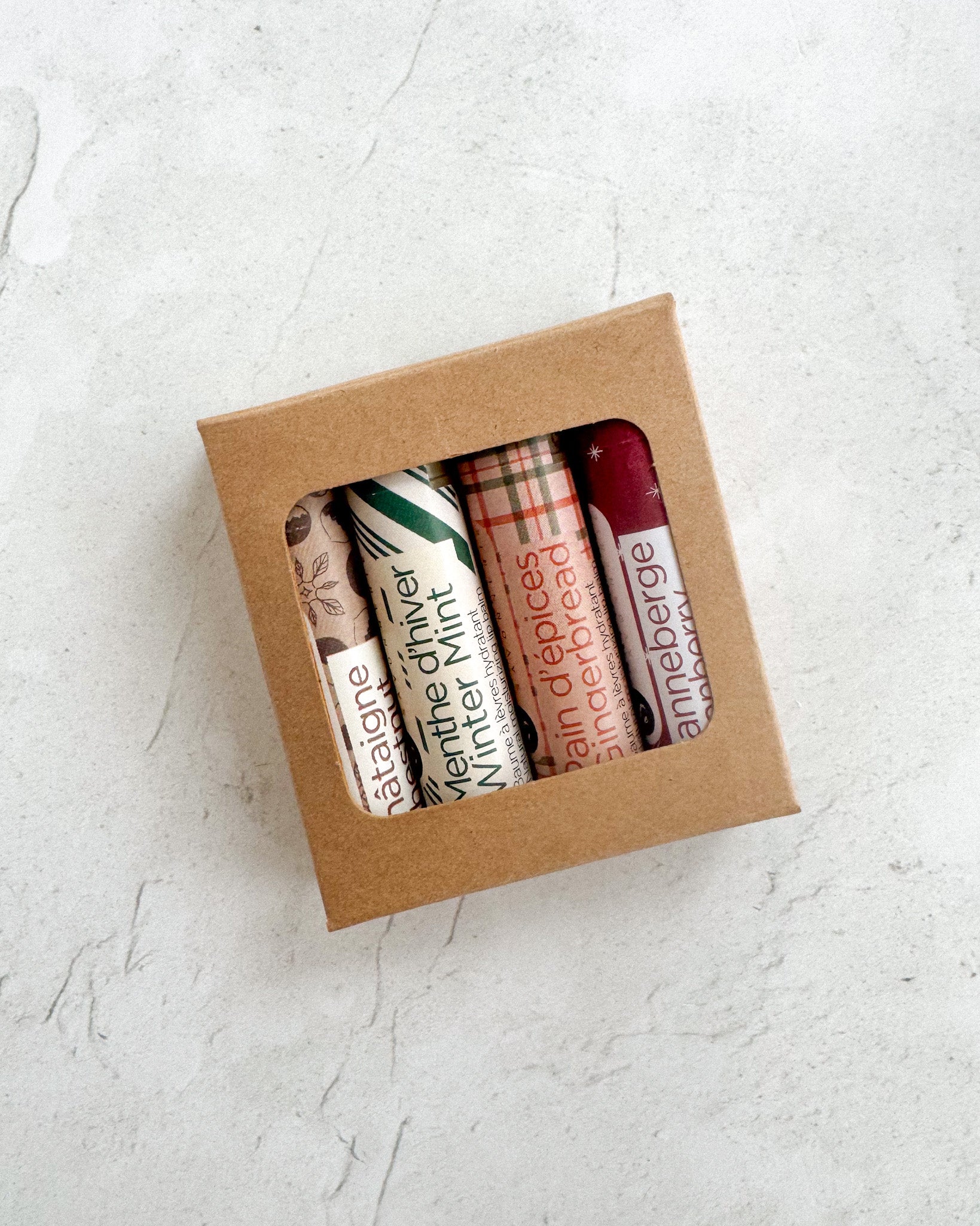 Coffret de 4 baumes à lèvres