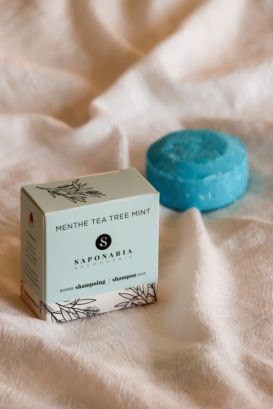Shampoing solide – Menthe & tea tree